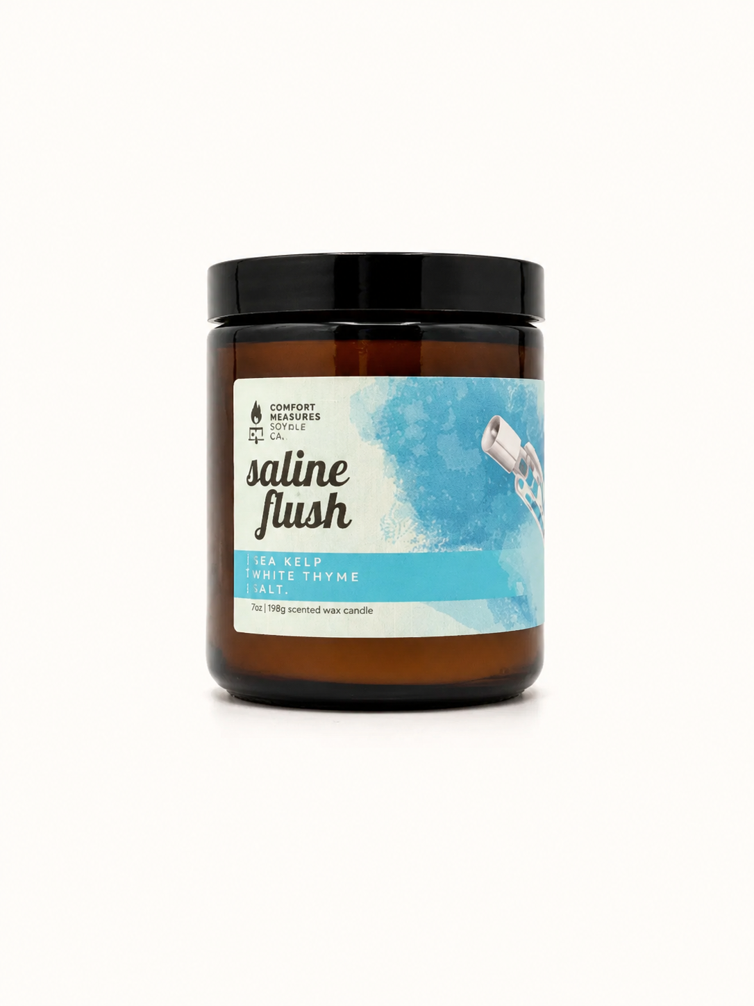 Saline Flush Candle